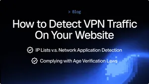 How to detect VPN traffic on a website