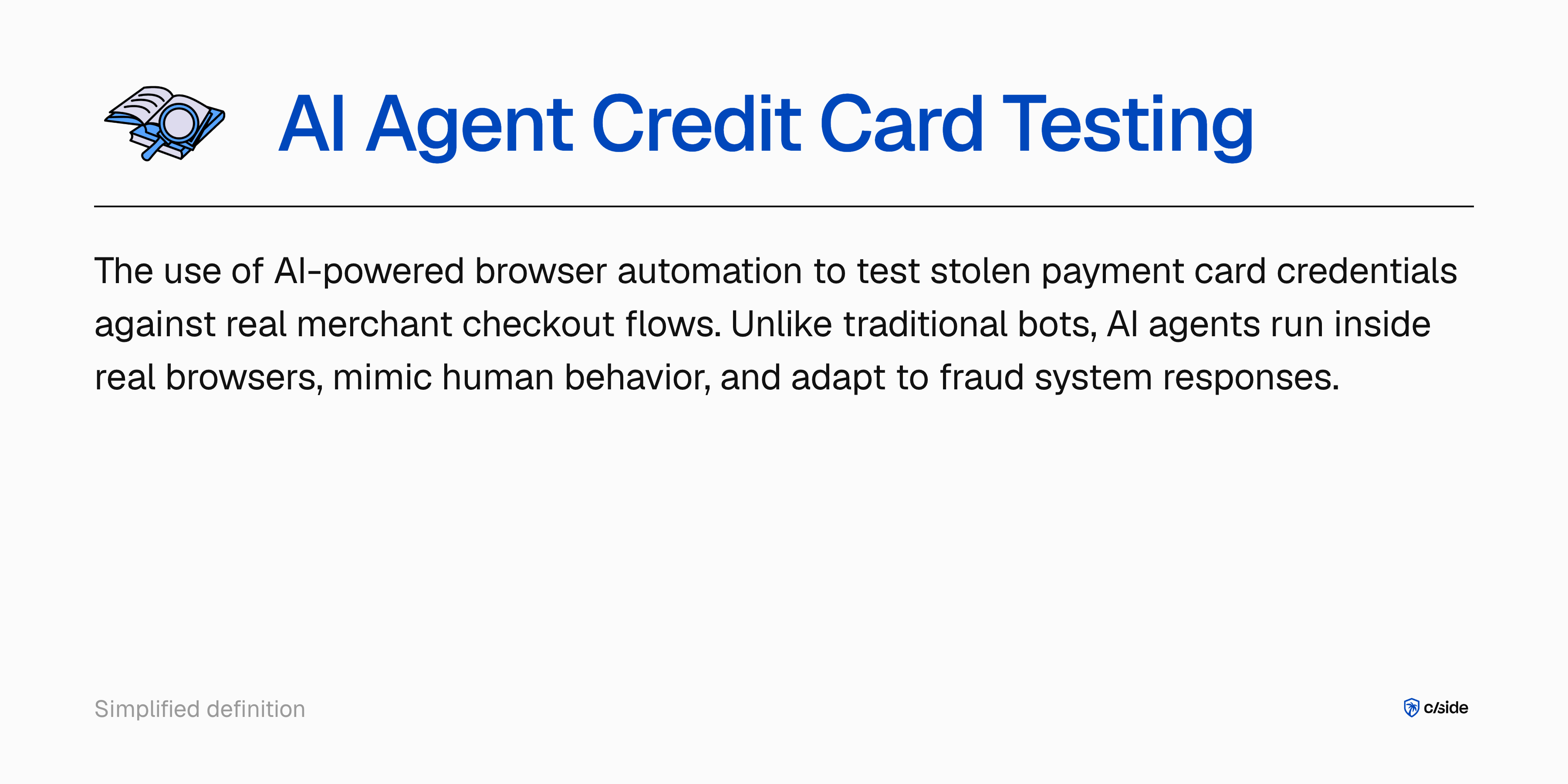 AI card testing definition