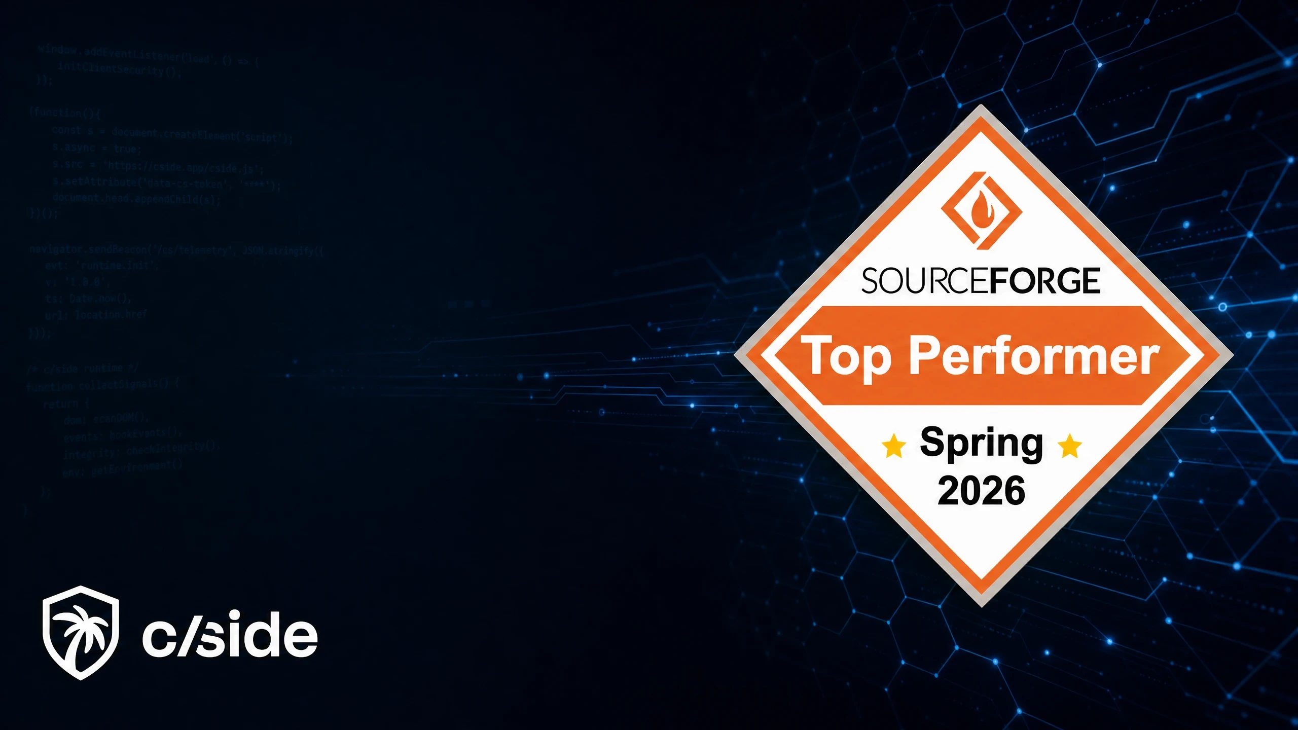 cside Named SourceForge Spring 2026 Top Performer for Client-Side Security