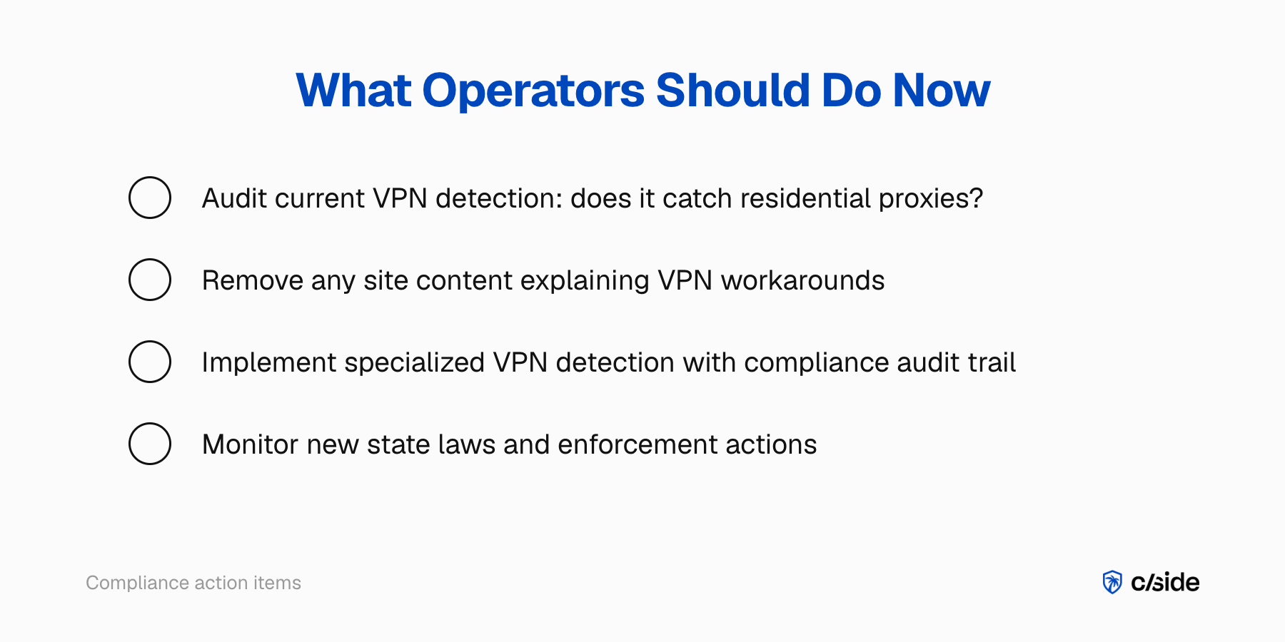 Utah SB 73 operator action plan