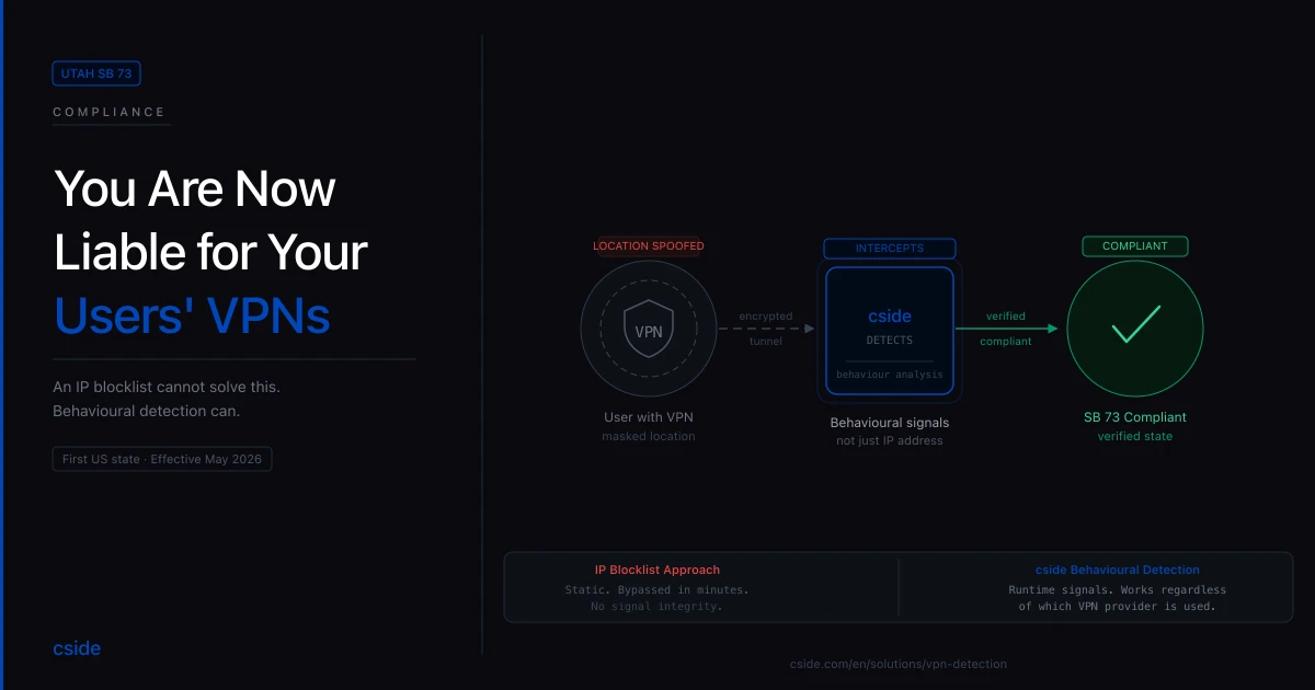 Utah SB 73: You Are Now Liable for Your Users' VPNs